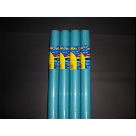 Plushdeluxe Fade Resistant Art Rolls Turquiose 48 In. X 12 Ft, 4PK PL121682